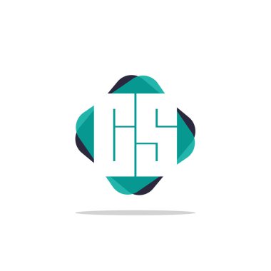 İlk harf Cs Logo şablonu