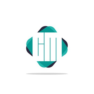 İlk harf Cm Logo şablonu