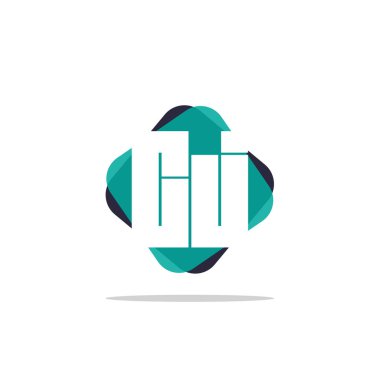 İlk harf Cj Logo şablonu