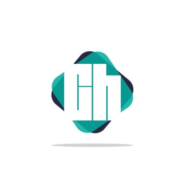 İlk harfi Ch Logo şablonu