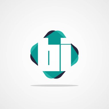 İlk harf Bi Logo şablonu