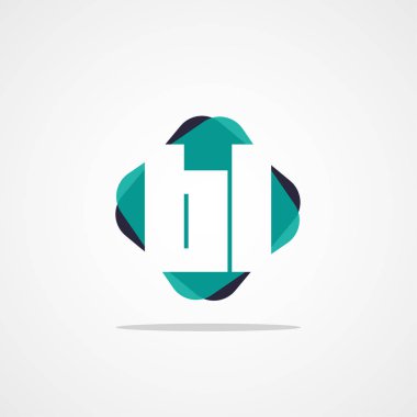 İlk harf Bl Logo şablonu