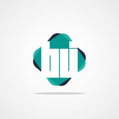 İlk harf Bj Logo şablonu