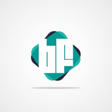 İlk harf Bf Logo şablonu