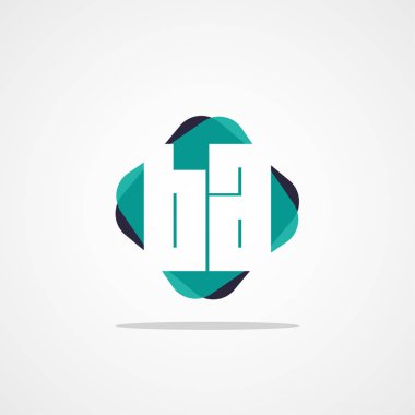 İlk harf Ba Logo şablonu