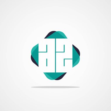 İlk mektup Az Logo şablonu