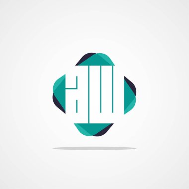 İlk mektup Ah Logo şablonu