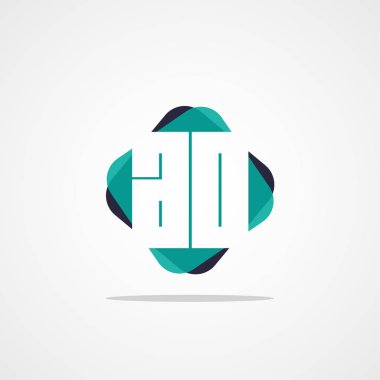 İlk harf Ao Logo şablonu