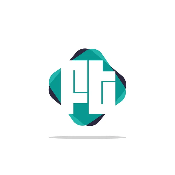 Carta Inicial Logo Template — Vector de stock