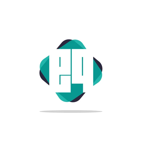 Begynnelsebokstav Logotyp Mall — Stock vektor