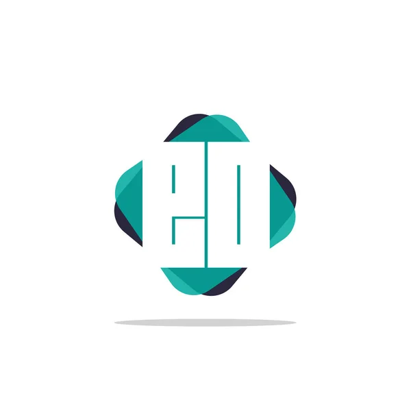Carta Inicial Logo Template — Vector de stock