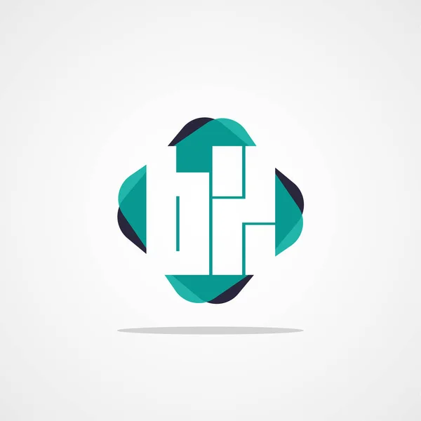 Eerste Logo Briefsjabloon — Stockvector