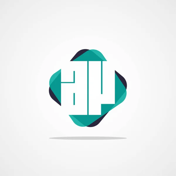 頭文字 ロゴのテンプレート — ストックベクタ