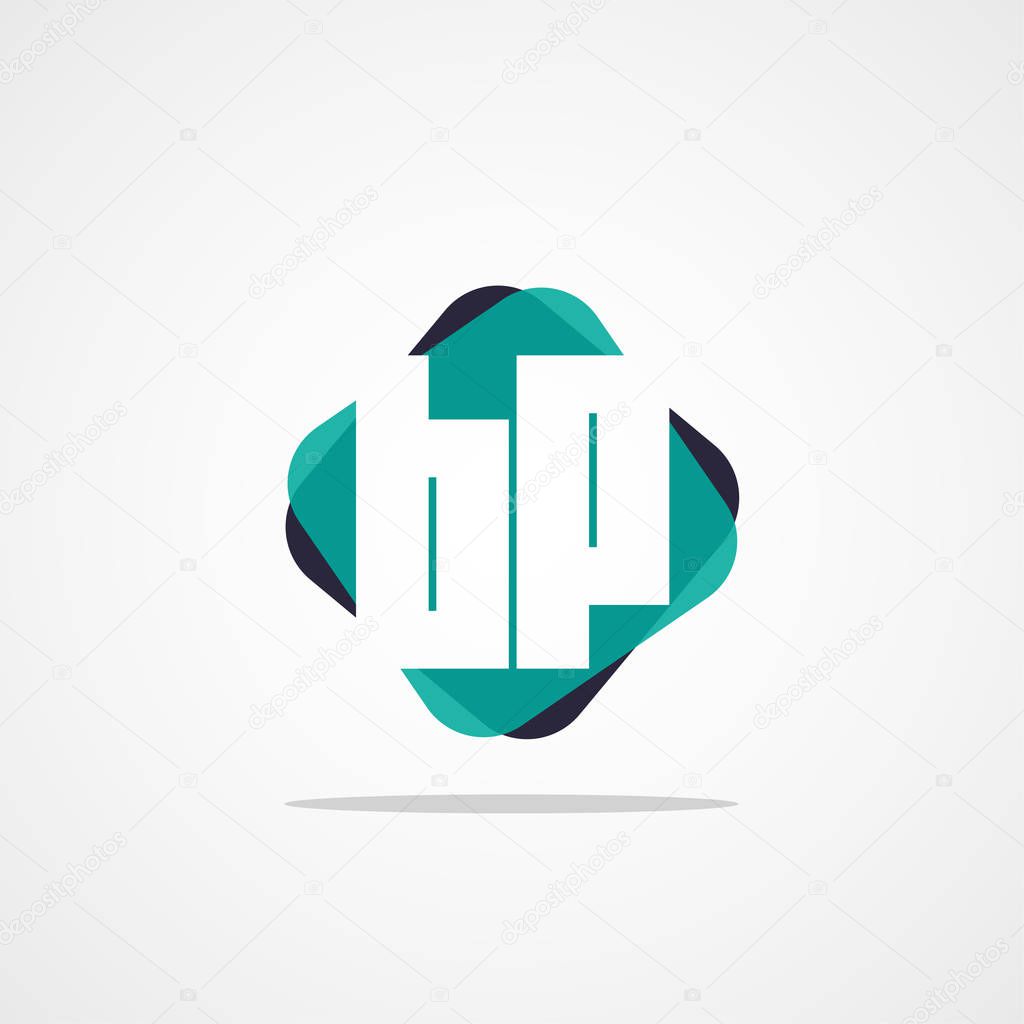 Initial Letter BP Logo Template