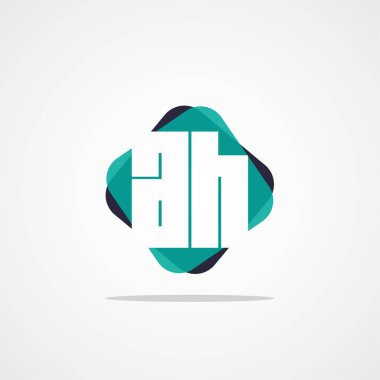 İlk mektup Ah Logo şablonu