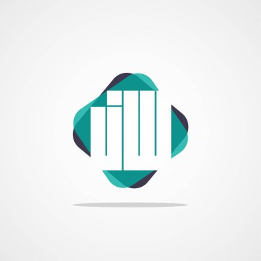 İlk harf Jw Logo tasarım şablonu