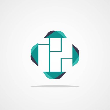 İlk harf IX Logo tasarım şablonu