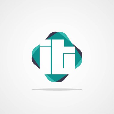 İlk harf Logo tasarım şablonu