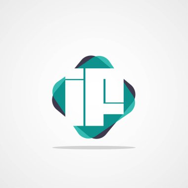 Başlangıç Harfi IF Logo Şablonu Tasarımı