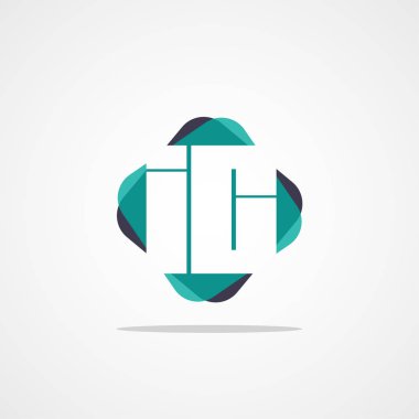 İlk harf IC Logo tasarım şablonu