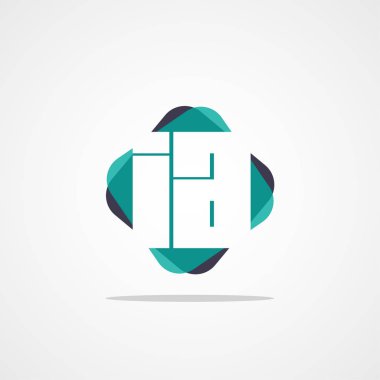 İlk mektup IA Logo tasarım şablonu