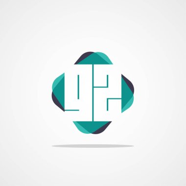 İlk harf Gz Logo tasarım şablonu