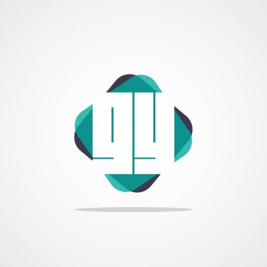 İlk harf Gy Logo tasarım şablonu