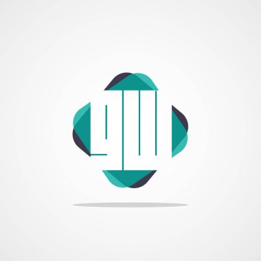 İlk harf Gw Logo tasarım şablonu