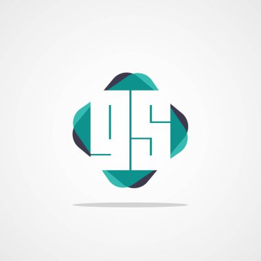 İlk harf Gs Logo tasarım şablonu