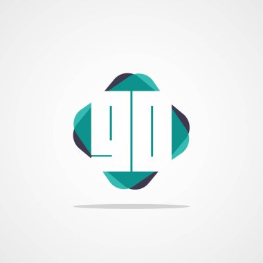 İlk mektup git Logo tasarım şablonu