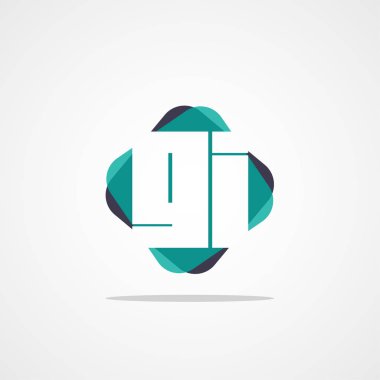 İlk harf Gi Logo tasarım şablonu