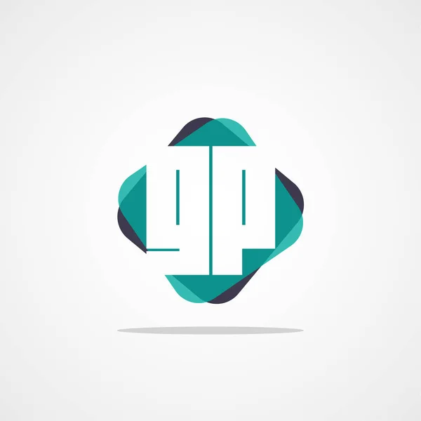 Initiële Letter Logo Model Ontwerp — Stockvector