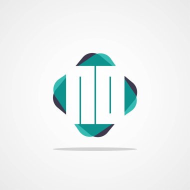 Inital mektup yok Logo şablonu vektör tasarımı