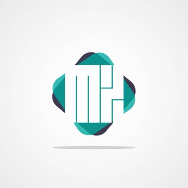 Inital mektup Mx Logo şablonu vektör tasarımı