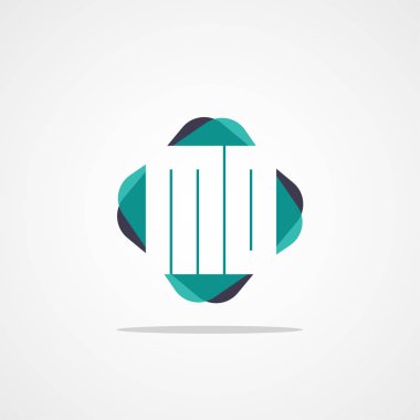 Inital mektup Mo Logo şablonu vektör tasarımı