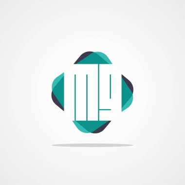 Inital mektup Mg Logo şablonu vektör tasarımı