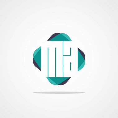 Inital mektup Ma Logo şablonu vektör tasarımı