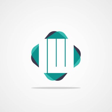 Inital mektup Lw Logo şablonu vektör tasarımı