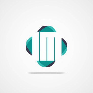 Inital mektup Lm Logo şablonu vektör tasarımı