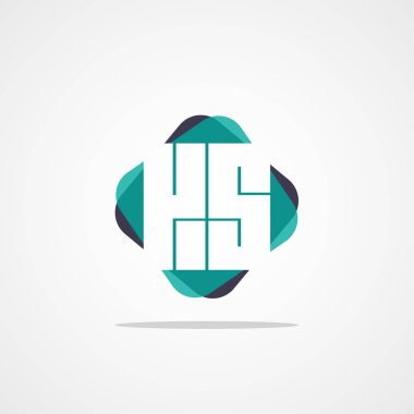 Inital mektup Ks logosuna şablon vektör tasarımı