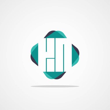 Inital mektup Kn Logo şablonu vektör tasarımı