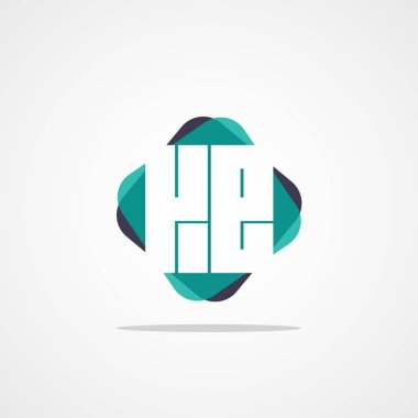 Inital harf Ke Logo şablonu vektör tasarımı