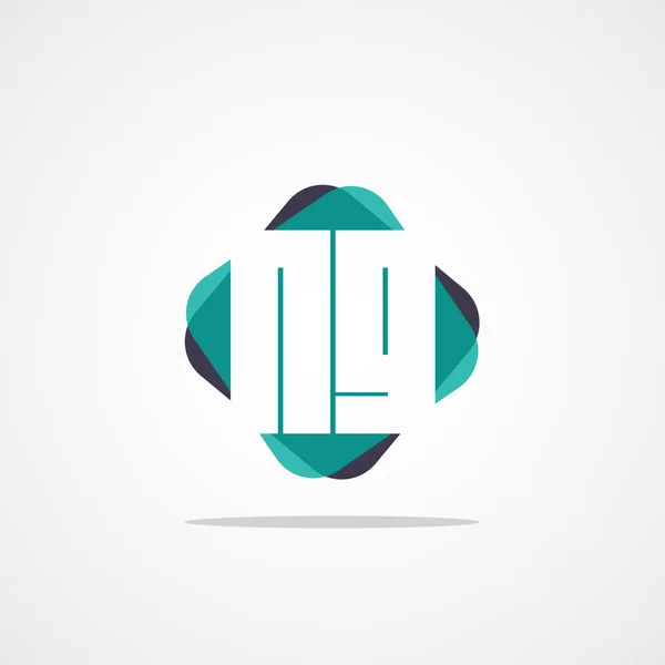 Lettre Initale Modèle Logo Conception Vectorielle — Image vectorielle