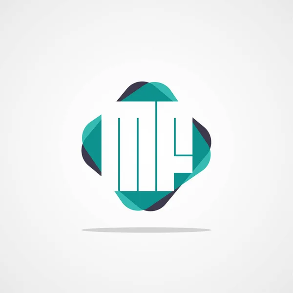 Lettre Initale Modèle Logo Conception Vectorielle — Image vectorielle