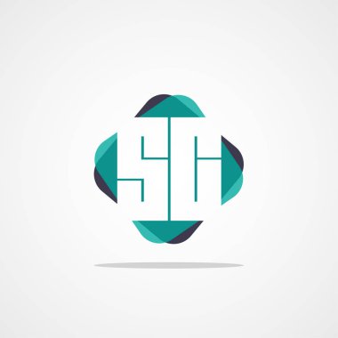 İlk harfleri Sc Logo tasarım şablonu