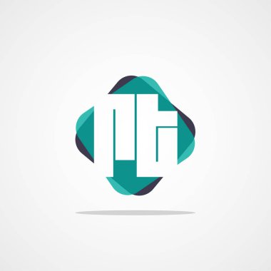 İlk harf Rt Logo tasarım şablonu