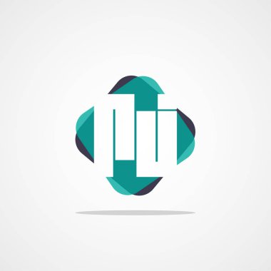 İlk harf Rj Logo tasarım şablonu