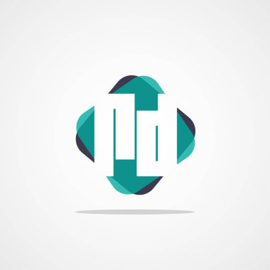 İlk mektup Rd Logo tasarım şablonu