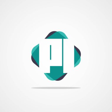 İlk Harf PL Logo Şablonu Tasarımı