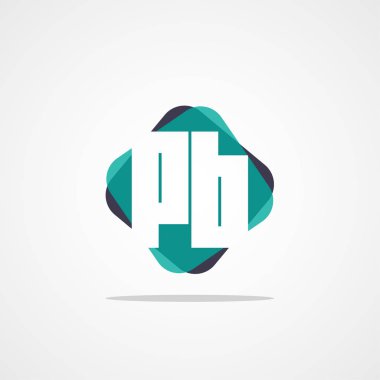 Initial Letter PB Logo Template Design clipart